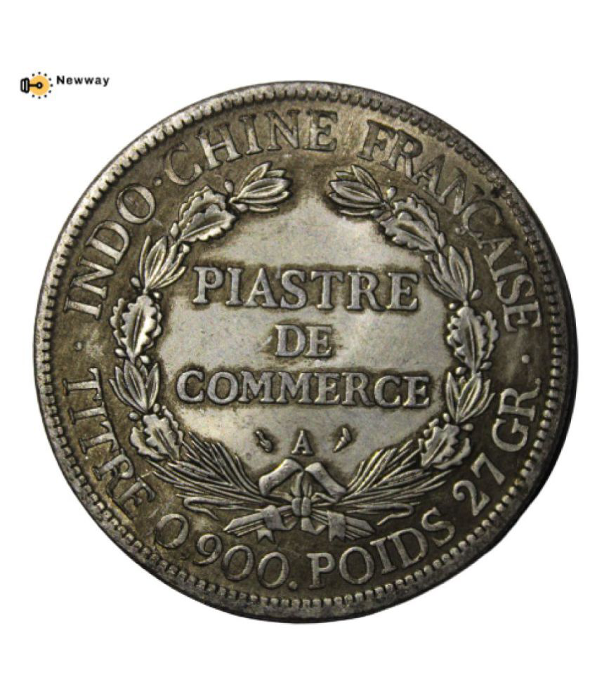     			newWay - 1 Piastre 1908 French Indochina Paistre De Commerce Extremely Rare Coin 1 Numismatic Coins