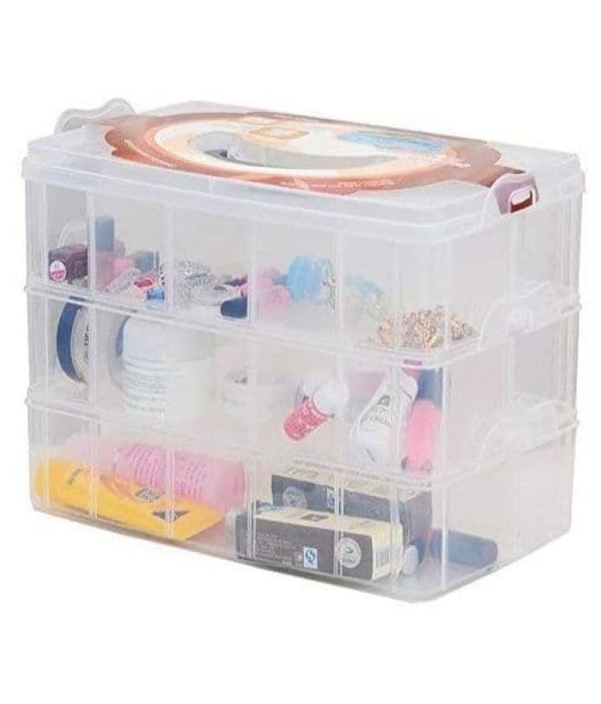 3 grid multipurpose jewellery organiser box Buy 3 grid multipurpose