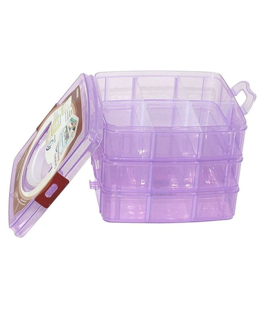 3 grid multipurpose jewellery organiser box Buy 3 grid multipurpose