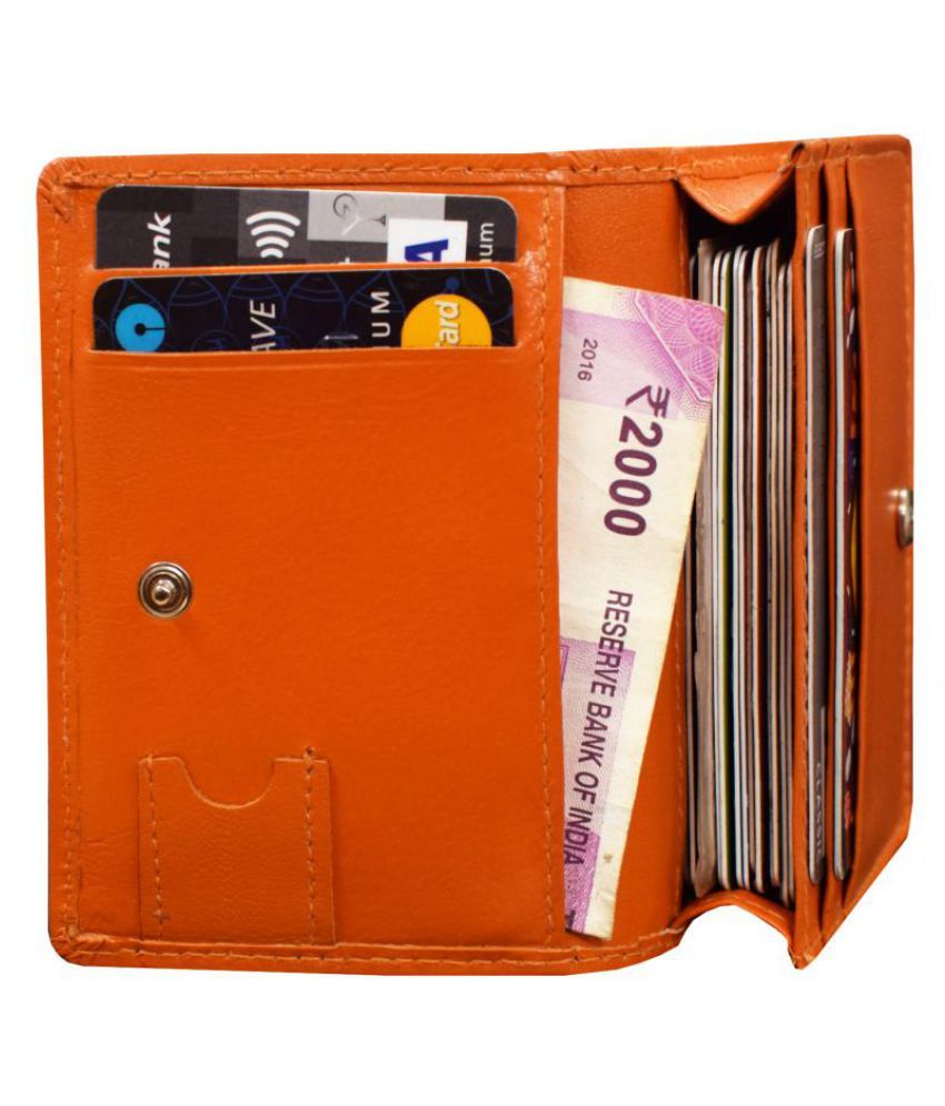 ABYS Leather Orange Formal Regular Wallet Buy Online at Low Price in
