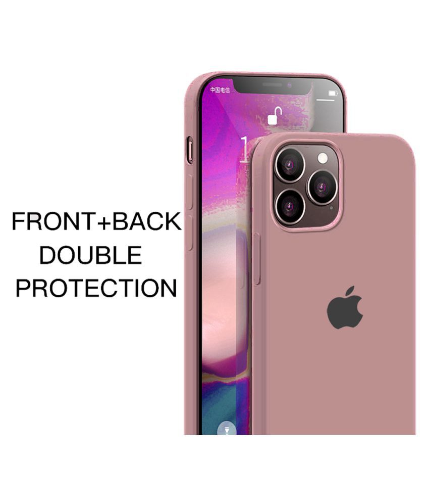 Apple Iphone 12 Pro Max Soft Silicon Cases Tdg Pink Microfiber Lining Inside Plain Back Covers Online At Low Prices Snapdeal India