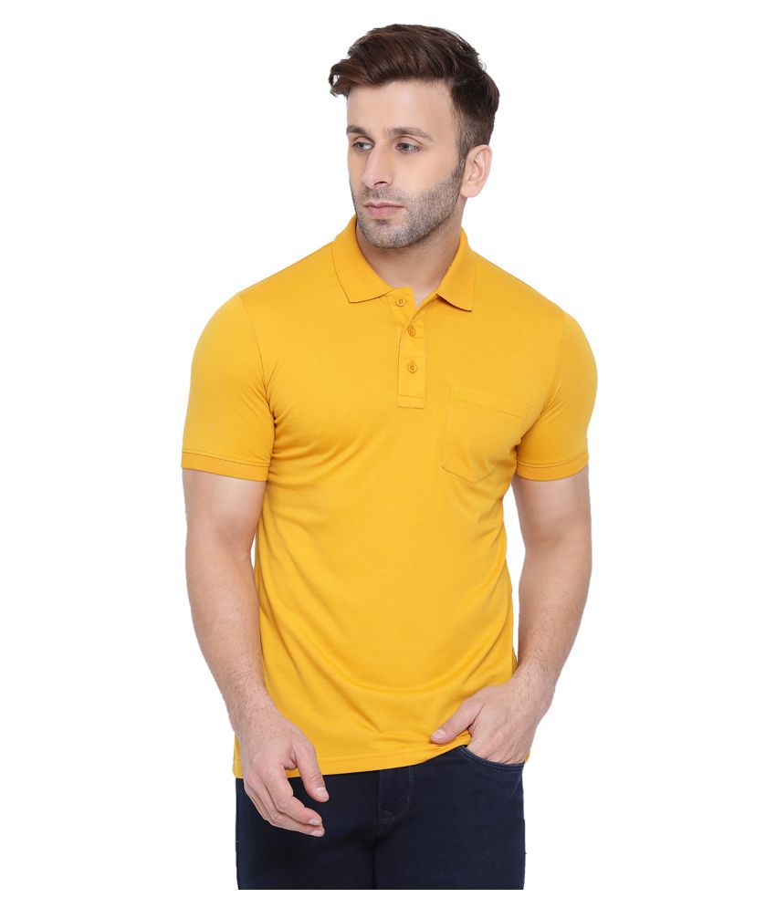 Unex Cotton Mustard Striper T-Shirt - Buy Unex Cotton Mustard Striper T ...