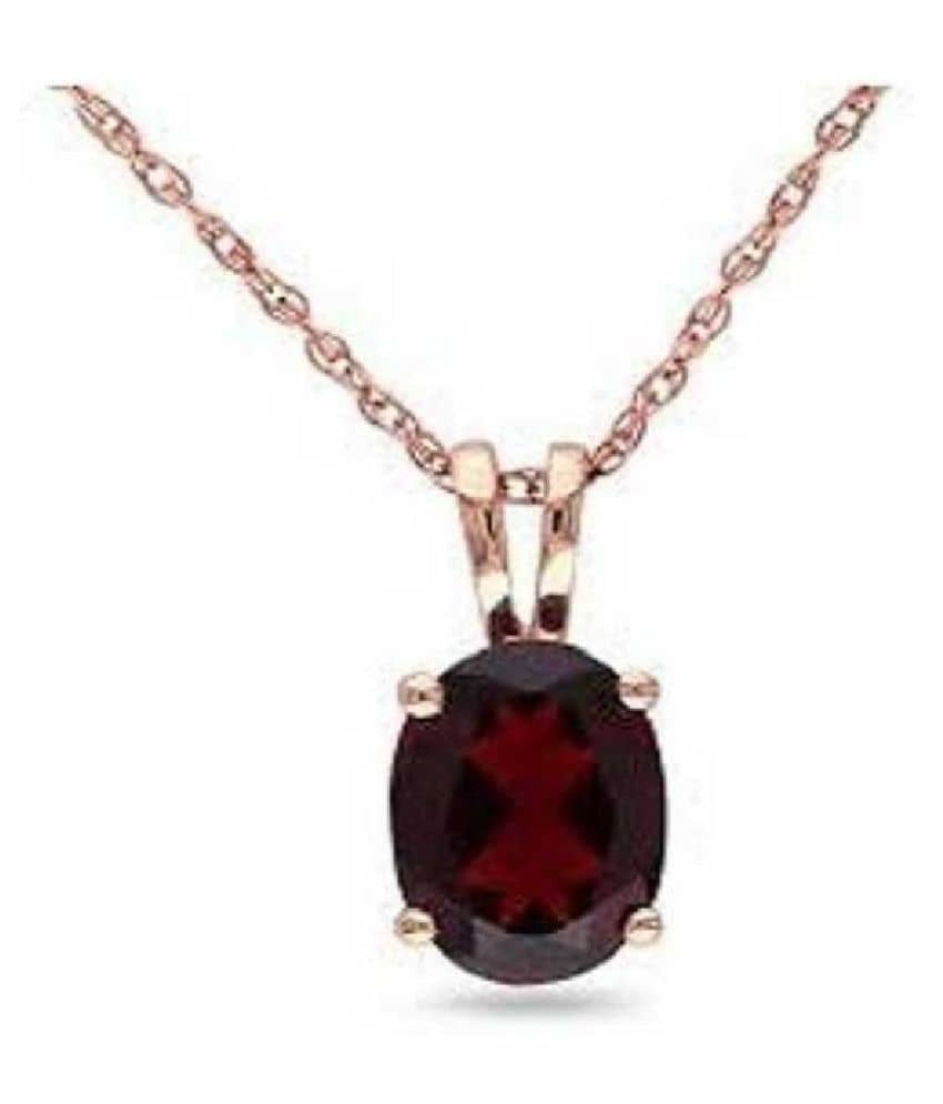 hessonite pendant