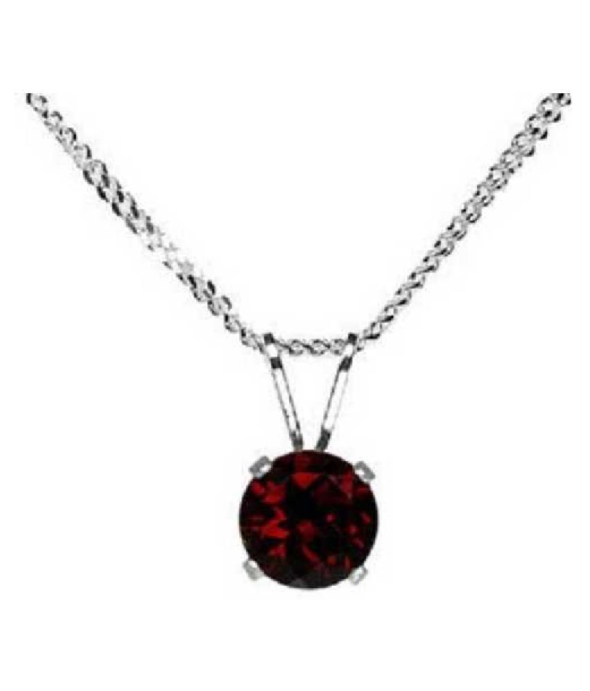 Hessonite (Gomed) Pendant in 6.25 carat sterling silver by KUNDLI GEMS