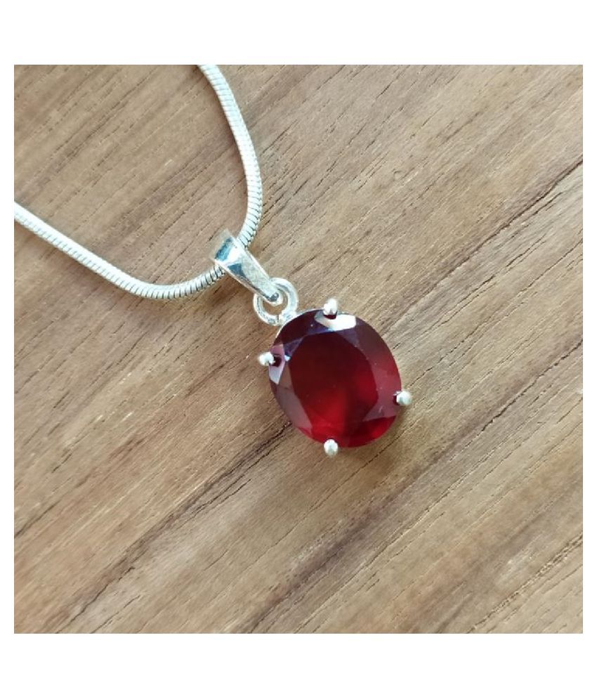 Lab Certified Hessonite (Gomed) Pendant Unheated & Natural Hessonite