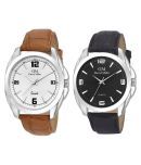 David Miller DMRC-M4-M3 PU Leather Analog Men's Watch