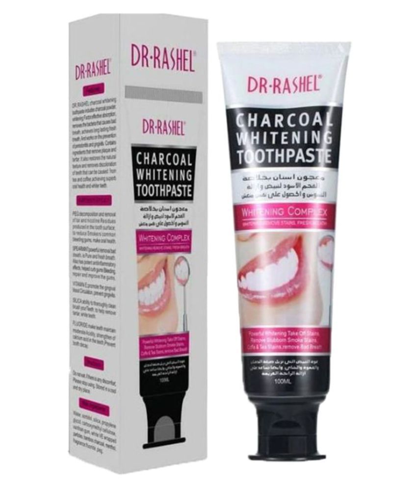 DR.RASHEL Charcoal Whitening Toothpaste Teeth Whitening Gum 100 ml: Buy DR.RASHEL Charcoal ...