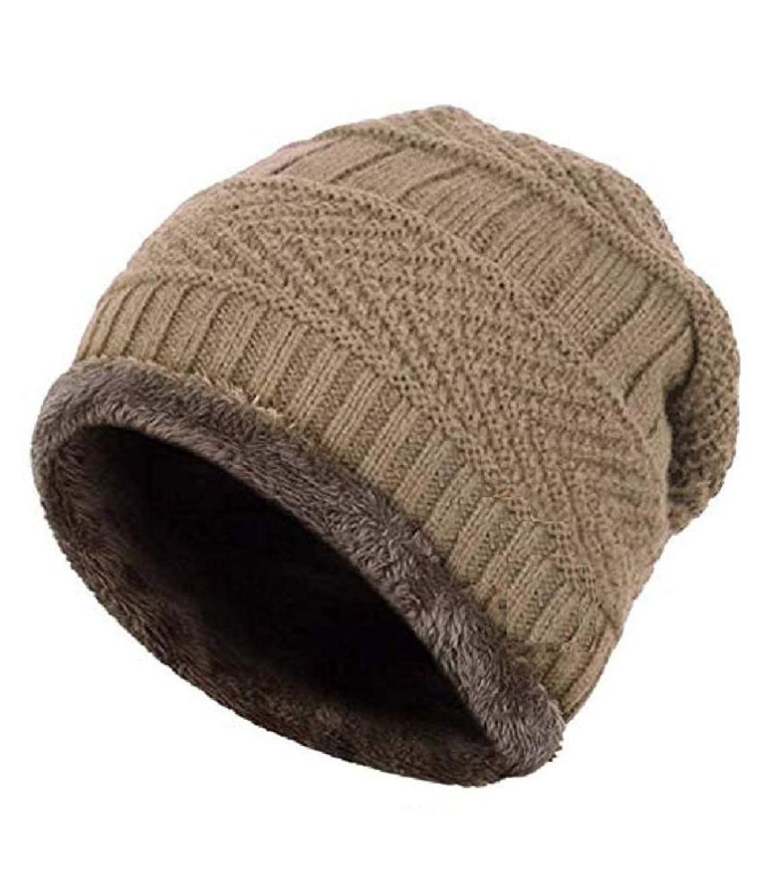     			Guys'N'Girls Brown Wool Caps