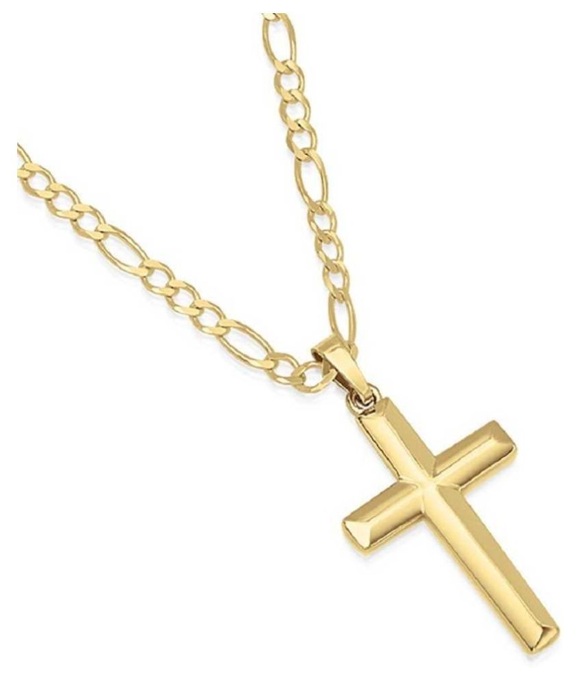 Jesus Cross Pendant Gold Plated Original Pendant by Kundli Gems: Buy ...