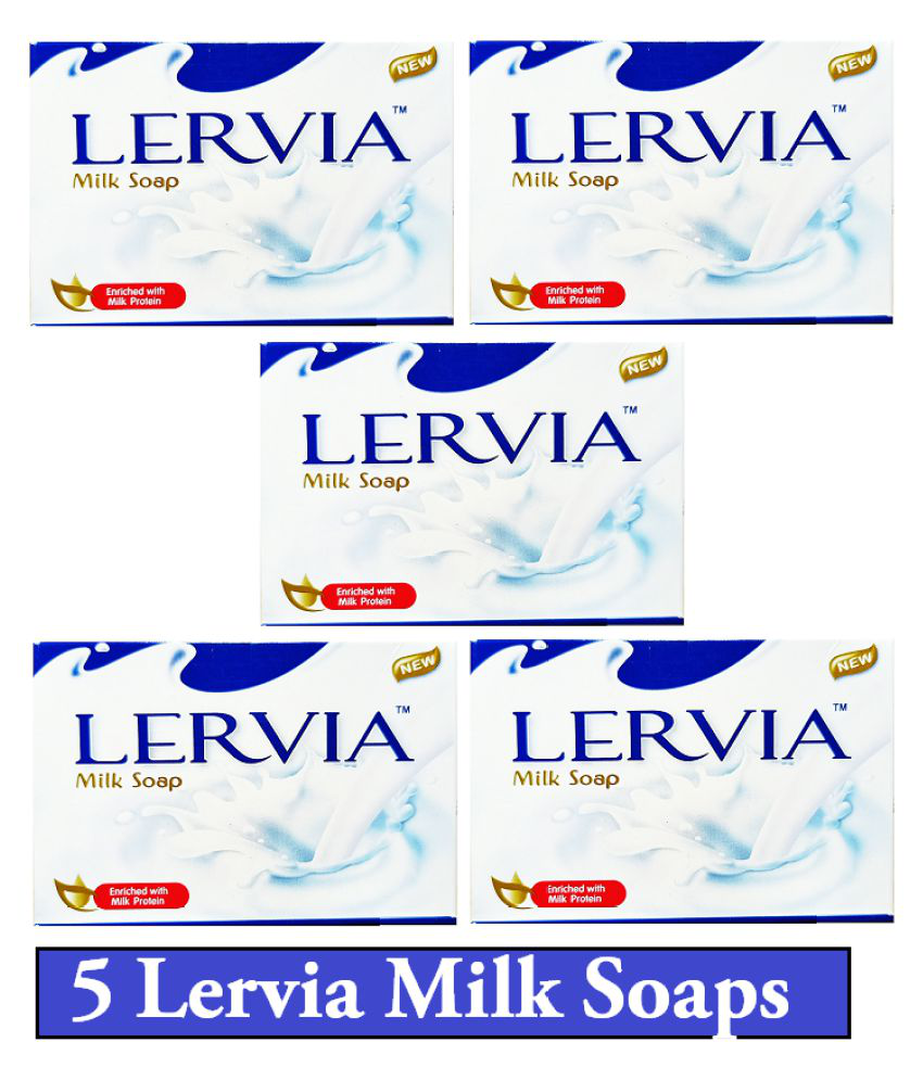 Lervia Milk soap Anti pimples Beauty Soap 75 g Pack of 5: Buy Lervia ...