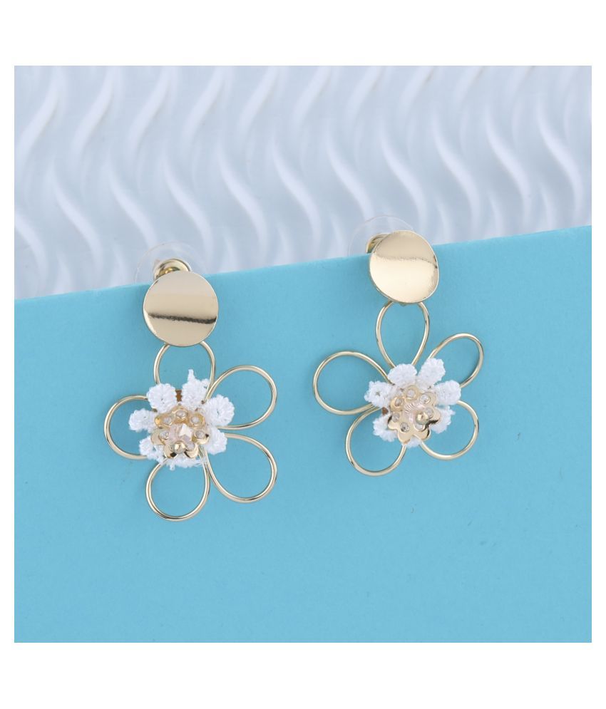     			SILVER SHINE  Stylish Charm stud  Earring For Girls Women