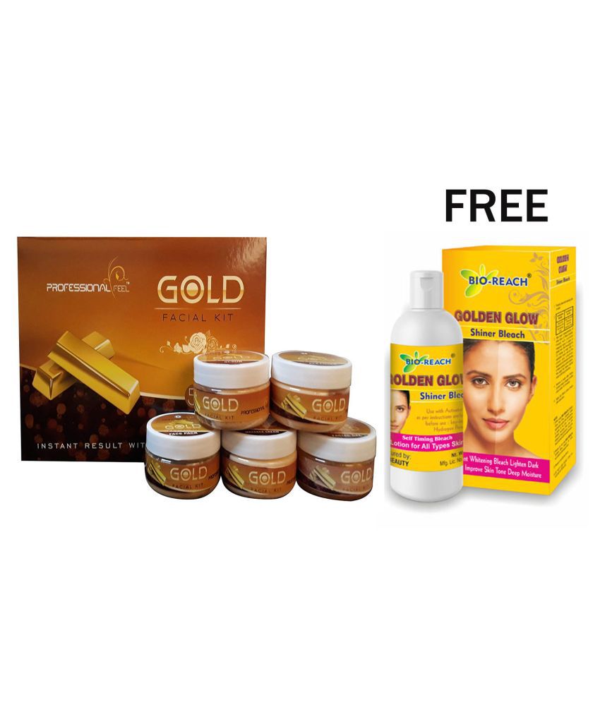     			Professional Gold Shiner 38g & Gold Facial Kit 250 g Pack of 2
