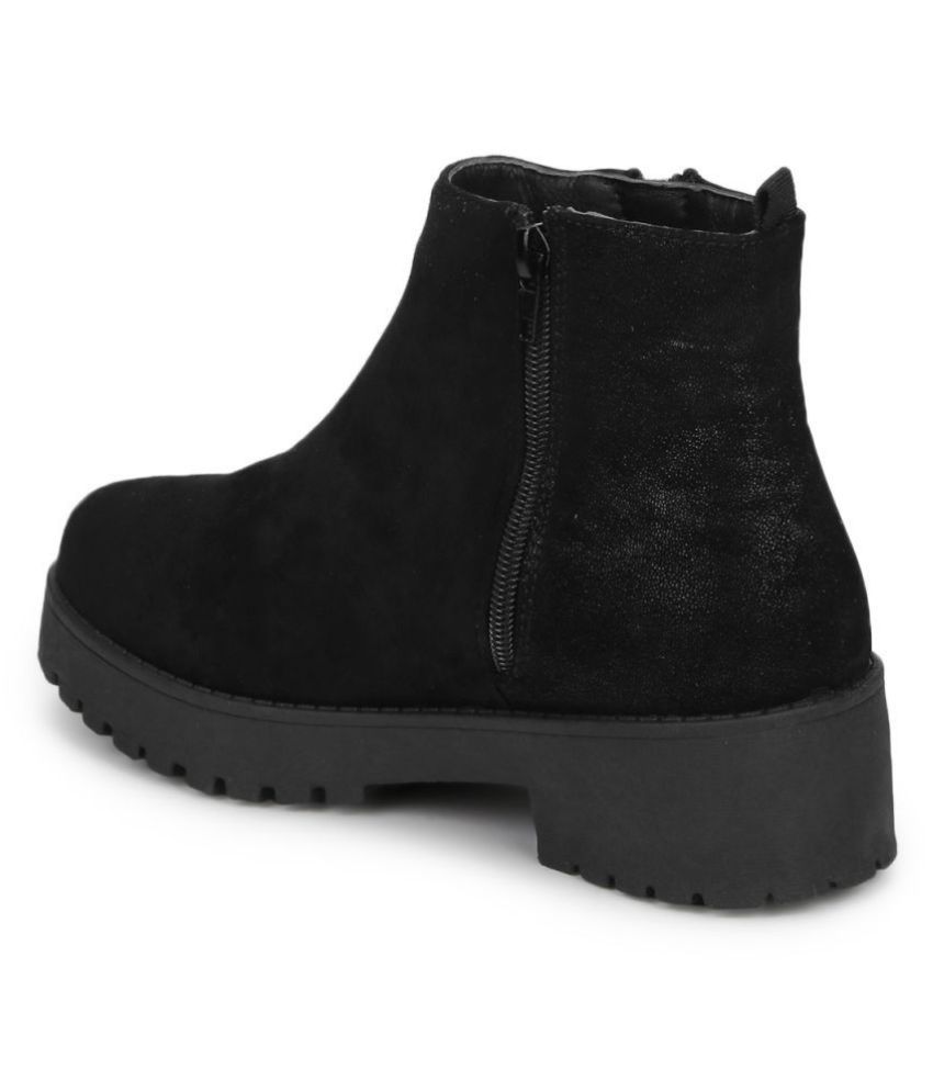 truffle collection mid heel ankle boots