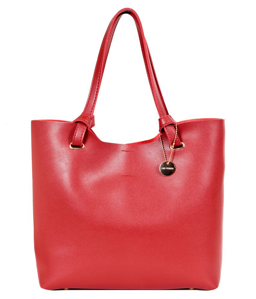 lino perros red handbag