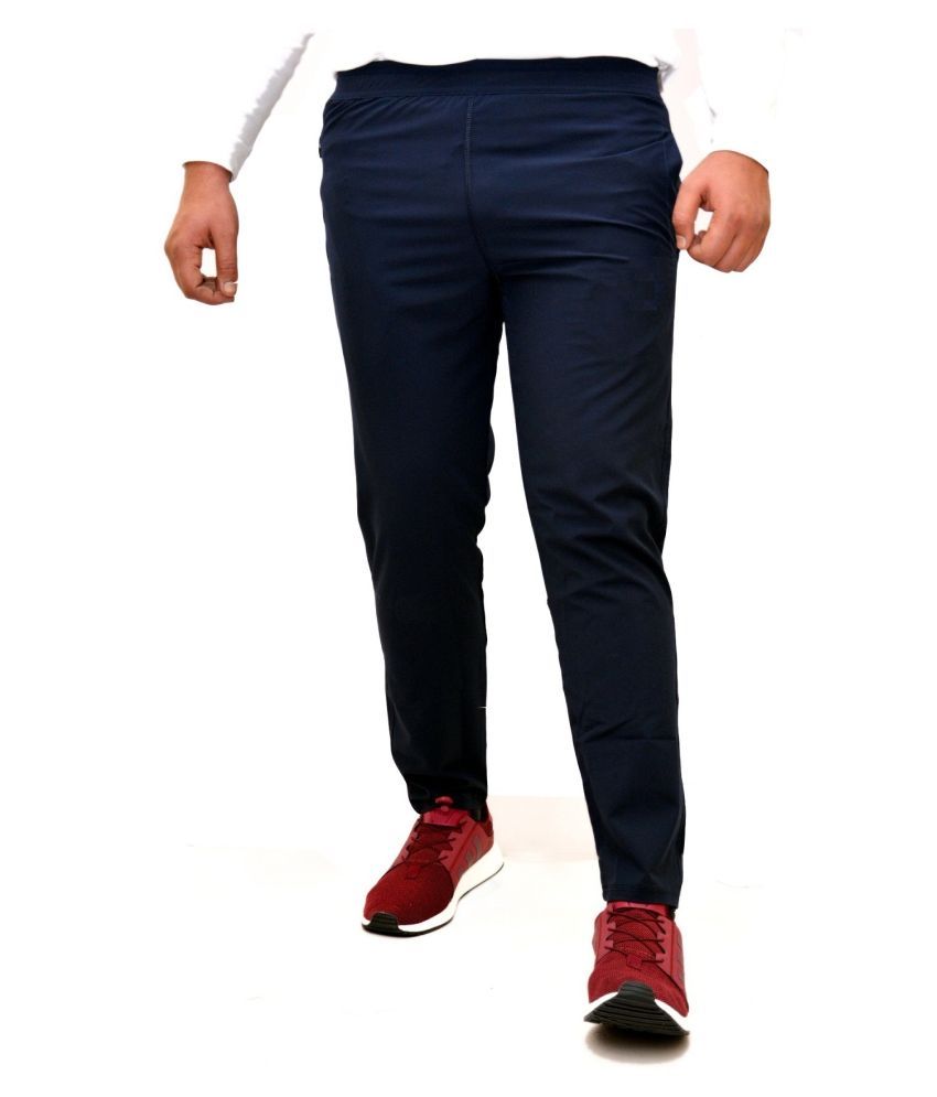 navy track pants mens