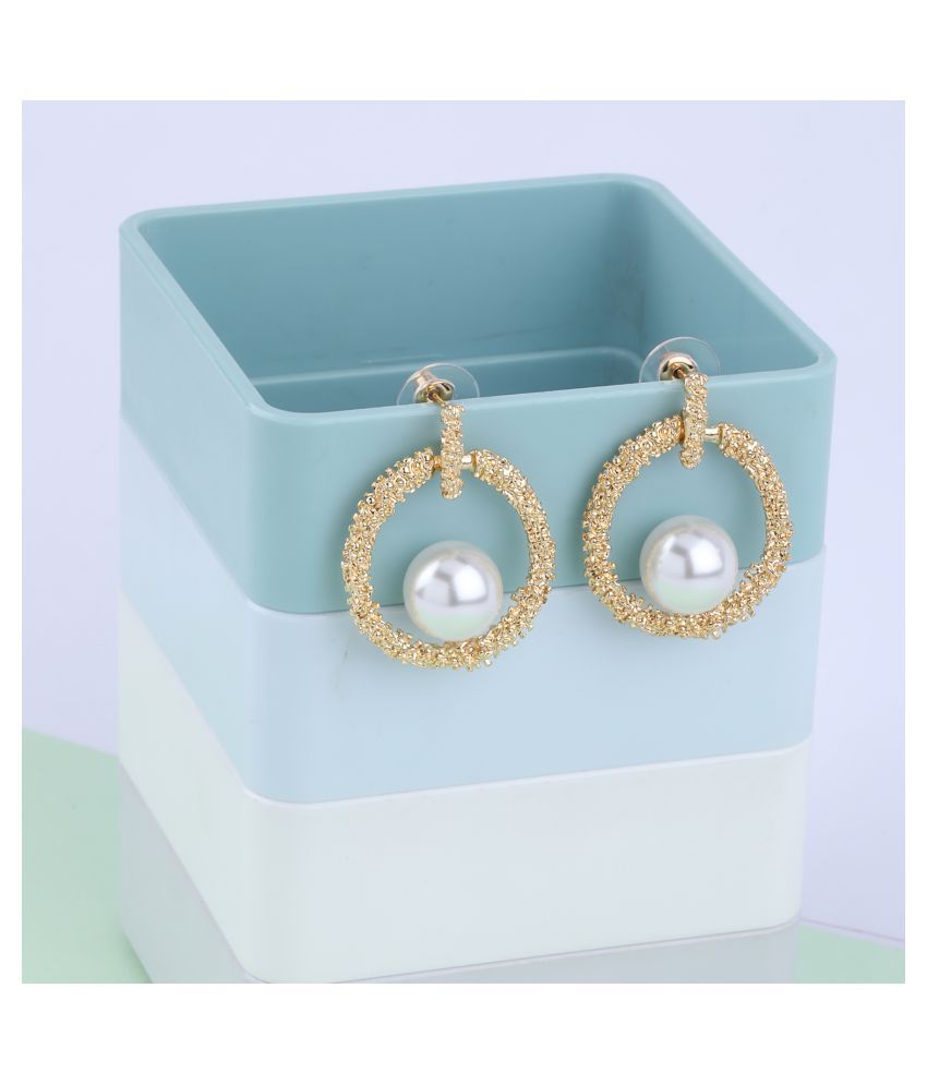     			SILVER SHINE  Party Wear Charm Pearl Stud Earring For Women Girl