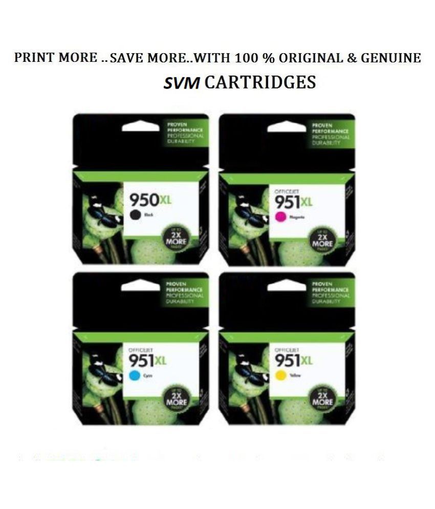 SVM 950XL INK CARTRIDGE Multicolor Color and Black Cartridge for 950XL INK CARTRIDGE