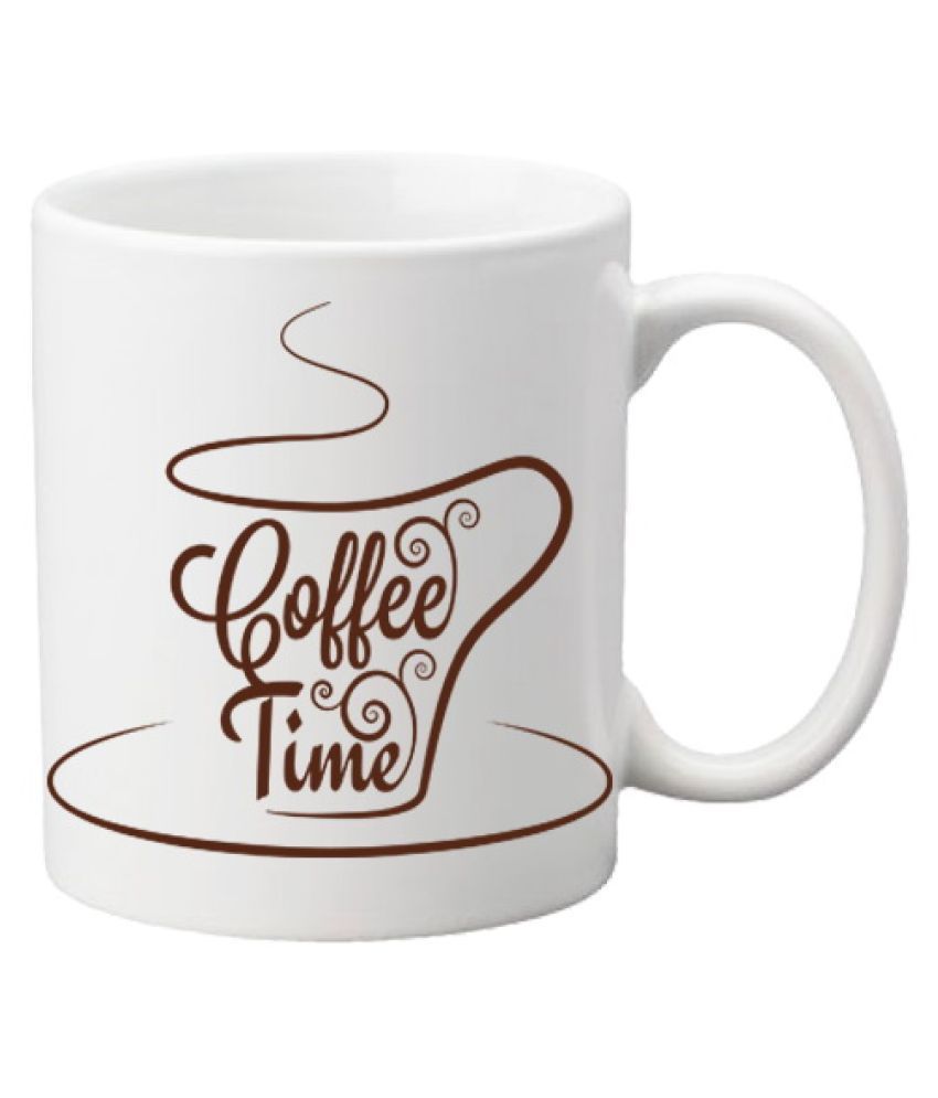 AASTHA IMAGINE MEDIA COFFEE TIME Ceramic Coffee Mug 1 Pcs 330 mL: Buy ...