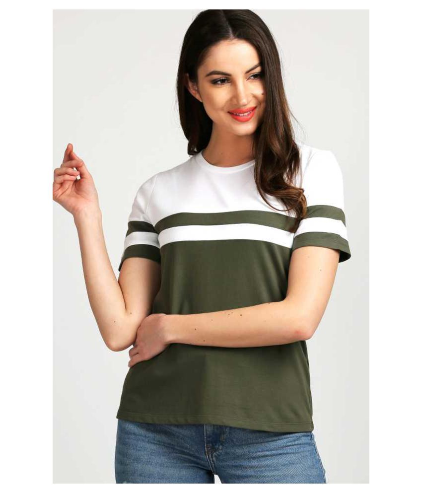 AUSK - Multicolor Cotton Regular Fit Women's T-Shirt ( Pack of 1 )