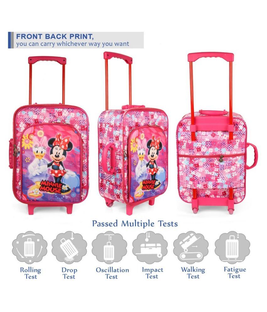 Disney Pink Polyester Trolley Backpack Buy Disney Pink Polyester