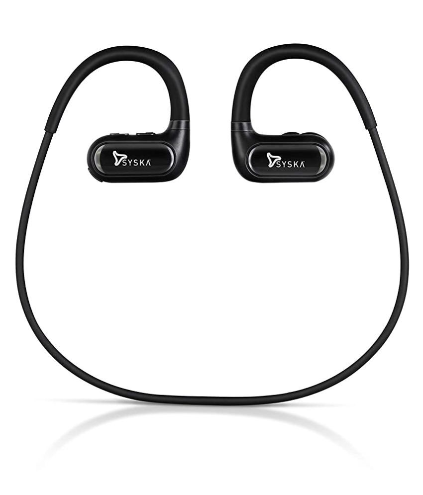 syska he5300 wireless earphones with mic