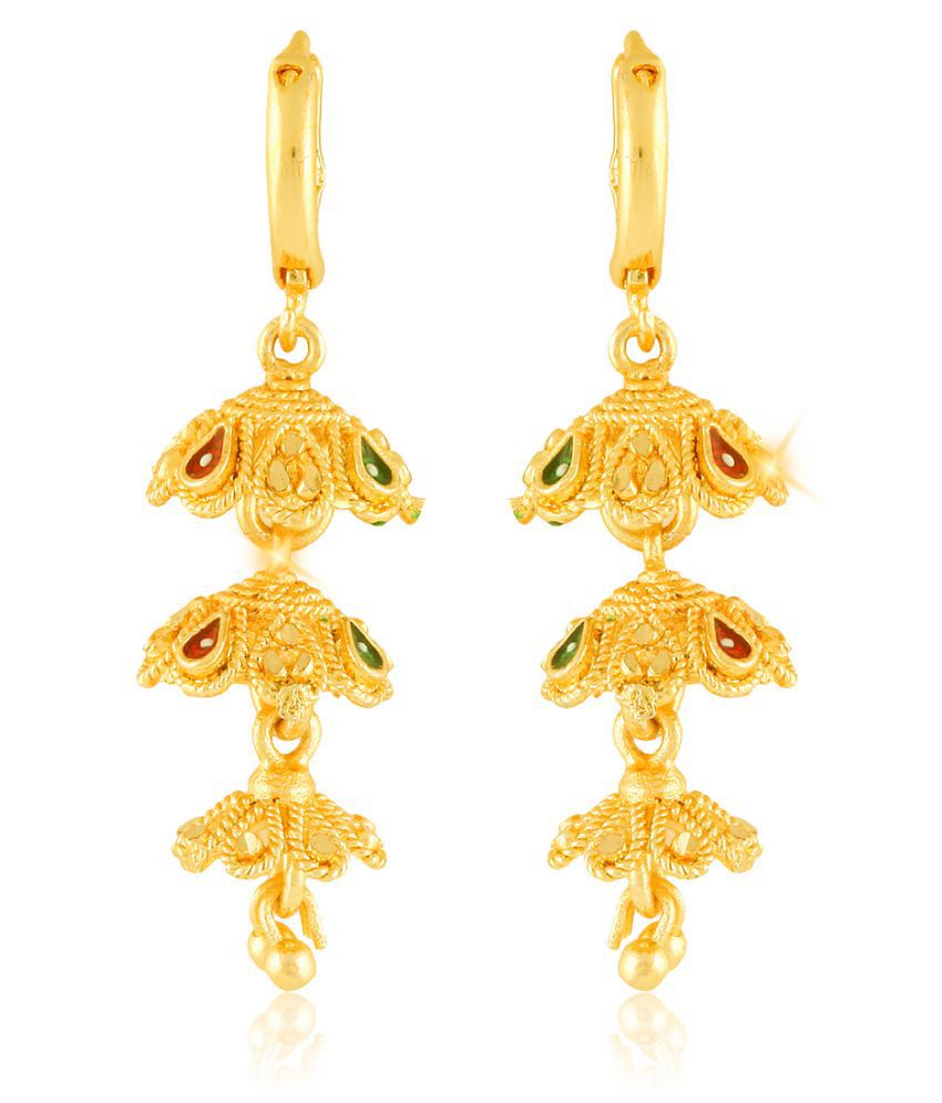     			Vighnaharta Traditional wear Gold Plated alloy jhumka Bali Earring (Bali Tokni) for Women and Girls ( Pack of- 1 Pair jhumka Bali Earring)