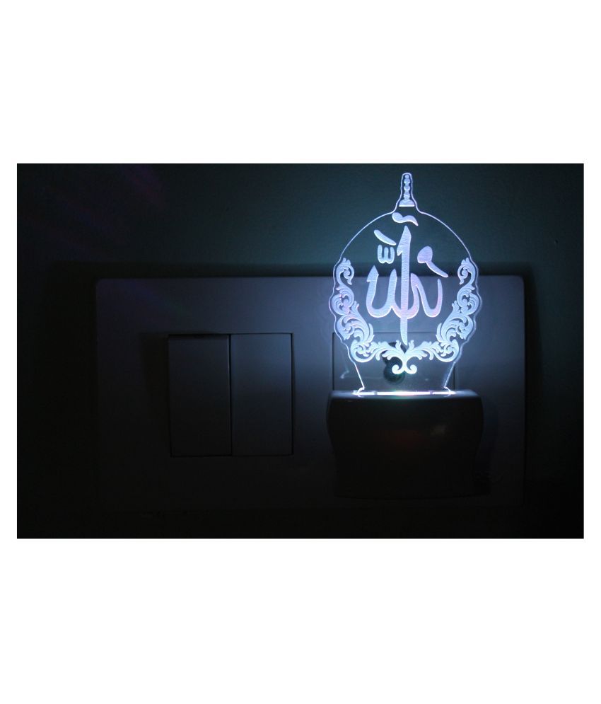     			AFAST Symbol Of Holy ALLAH 3D Illusion LED Night Lamp Multi - Pack of 1