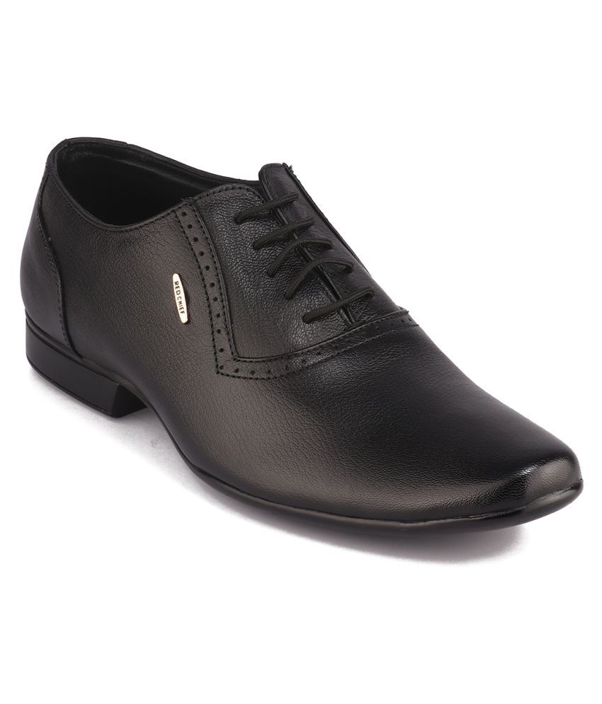     			Red Chief Black Formal Shoes