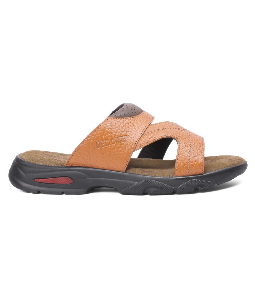 red chief tan slippers