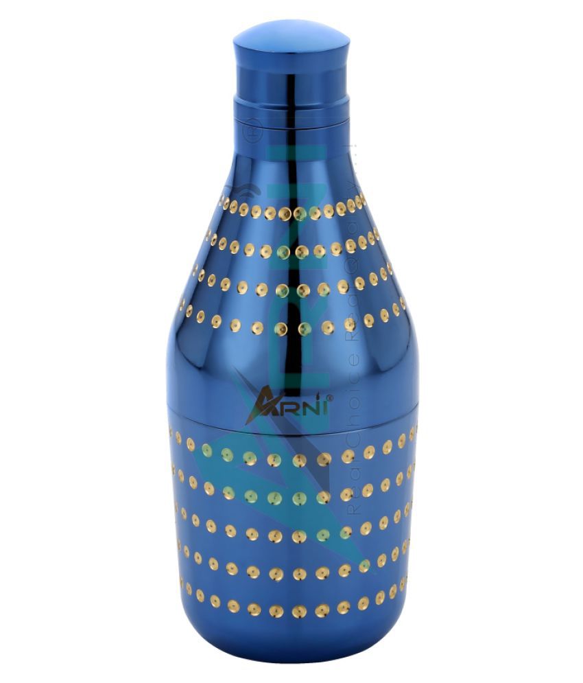     			Arni Mukhwas Bottle Brass Spice Container Set of 1 (250 mL) / Dry Fruit Bottle