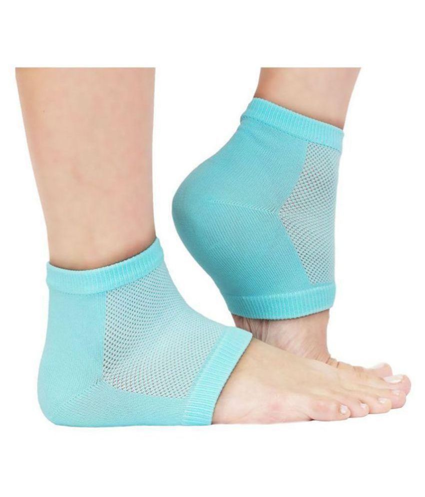 Silicone Gel Heel Socks With Gel Pad Foot Protector Free Size Moisturizing...