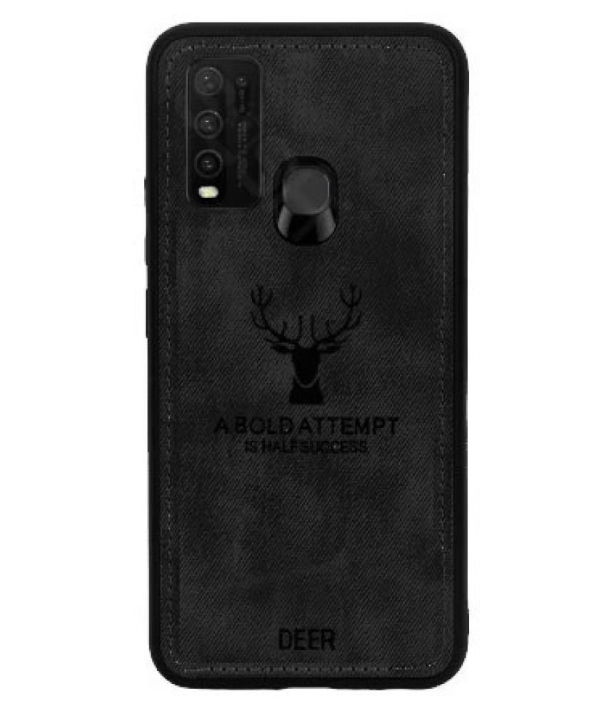     			Vivo Y50 Hybrid Covers JMA - Black Deer Series Grip Case