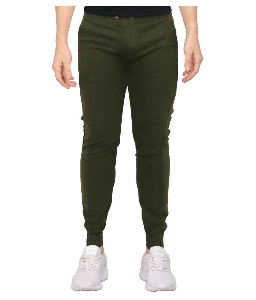 womens dark green joggers