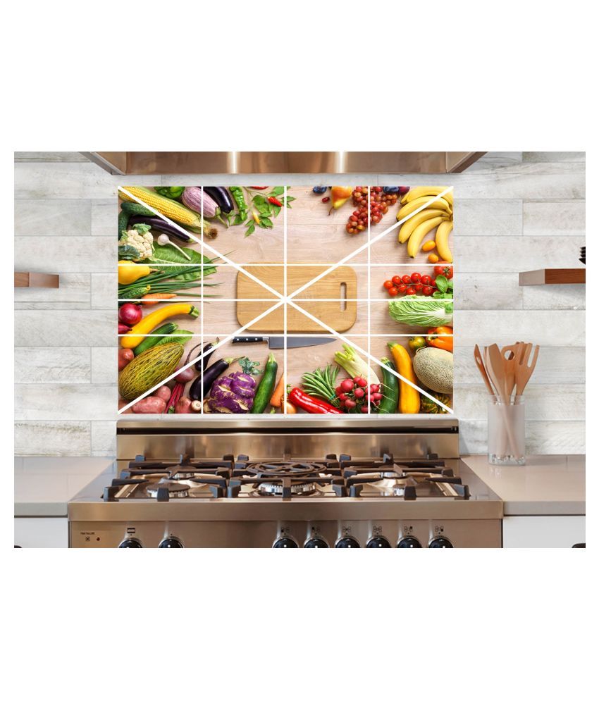 unique decals fresh fruits vegetable wall sticker Abstract Glow in the