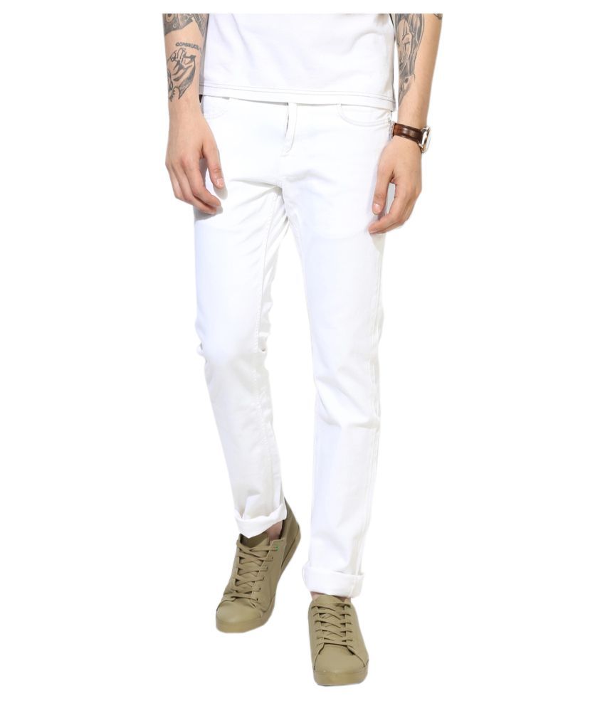     			Lawson White Slim Jeans