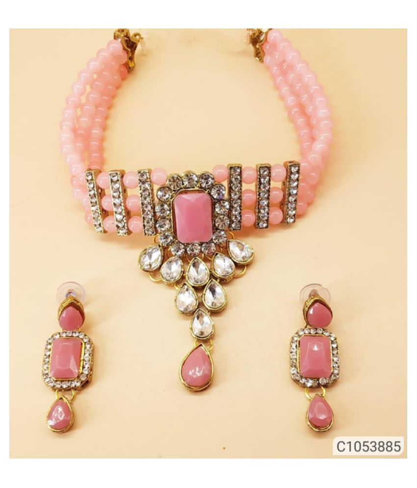 Buy White Pearl Alloy Peach Designer 