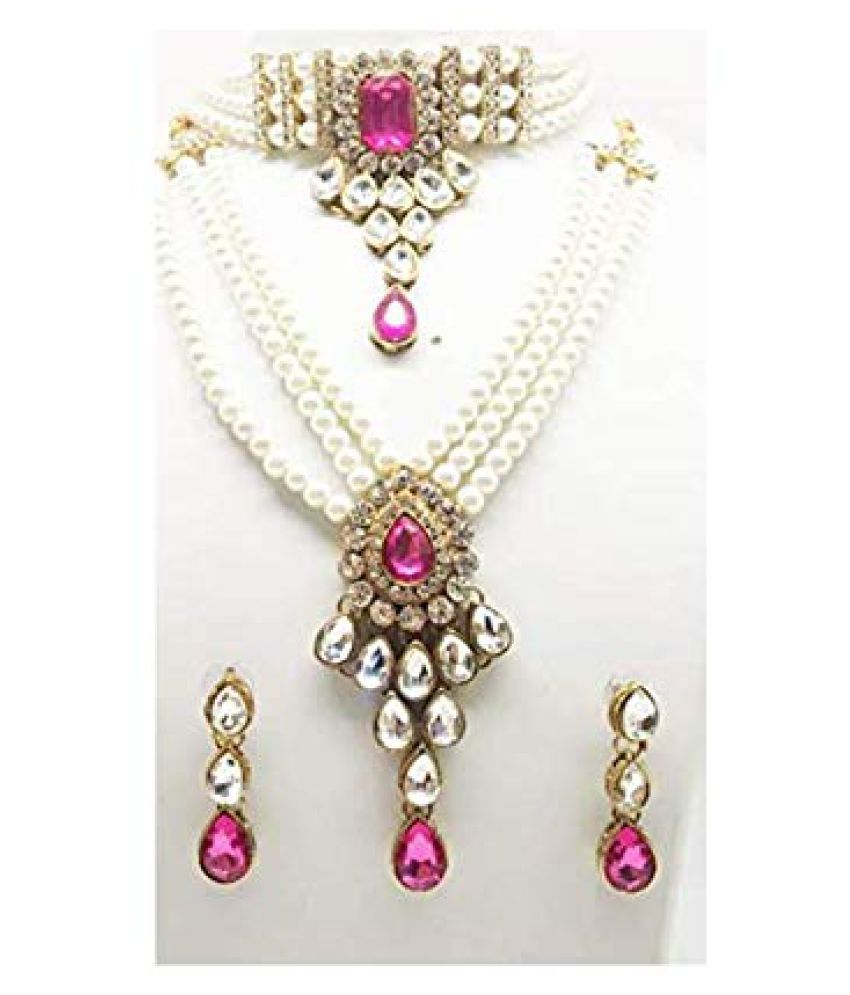 White Pearl Alloy Pink Designer 