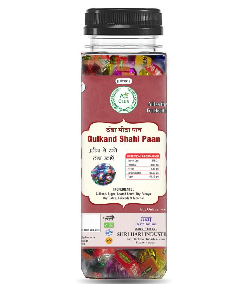 AGRICLUB Gulkand Shahi Paan Mint 100 gm Pack of 2