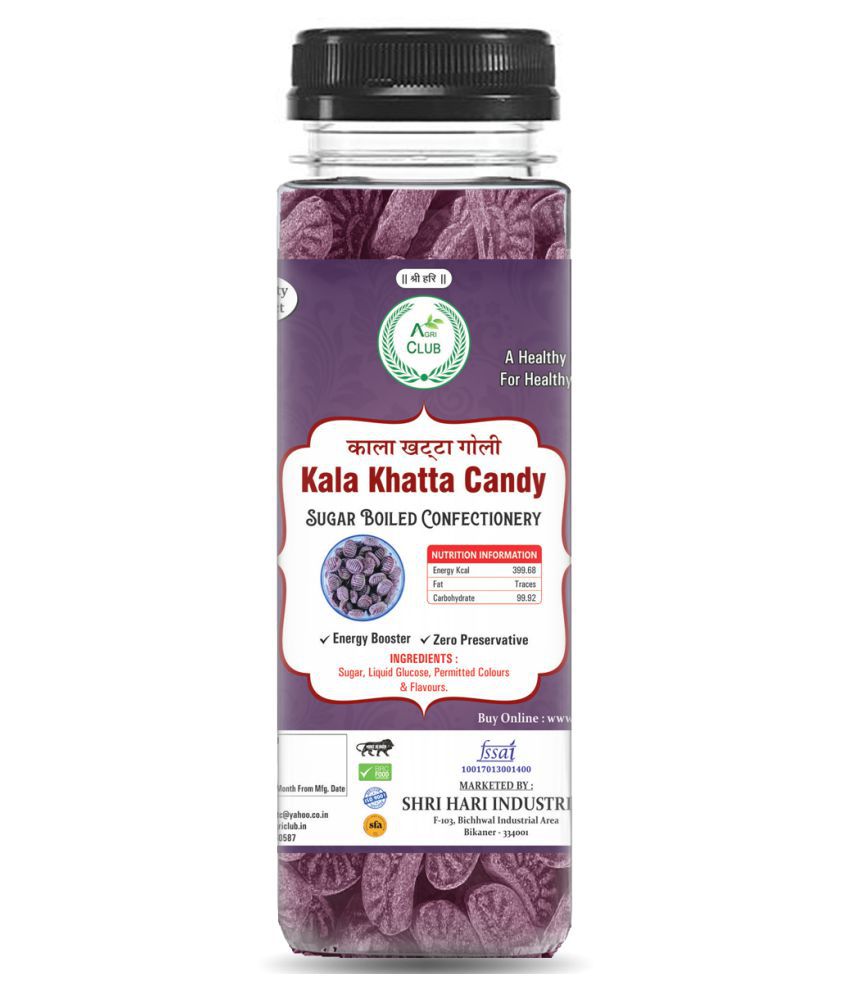 AGRICLUB Kala Khatta Candy Mint 120 gm Pack of 2