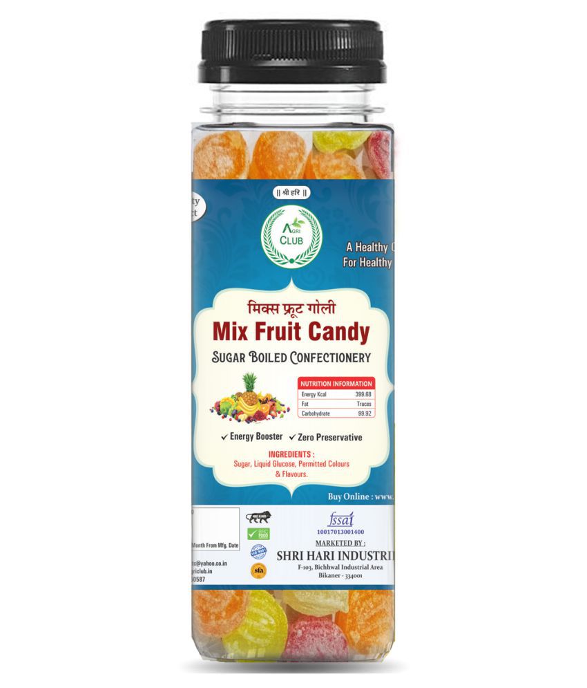 AGRICLUB Mix Fruit Candy Mint 120 gm Pack of 2
