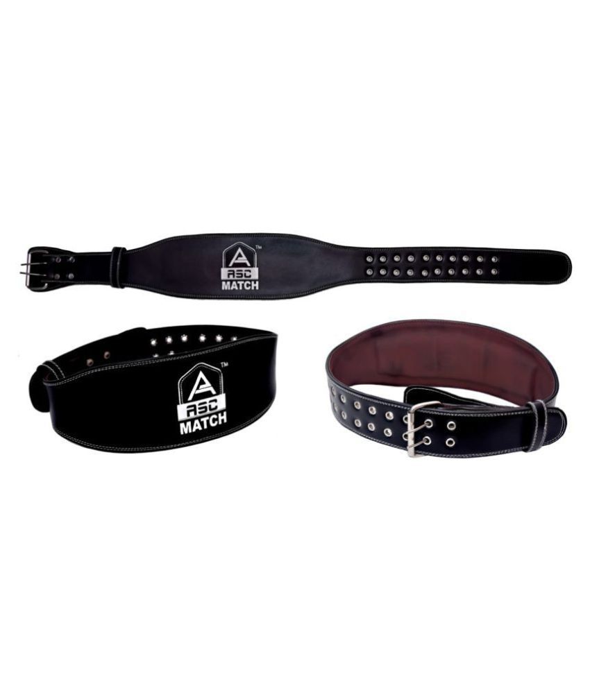 ASC Black Leather Gym Belt