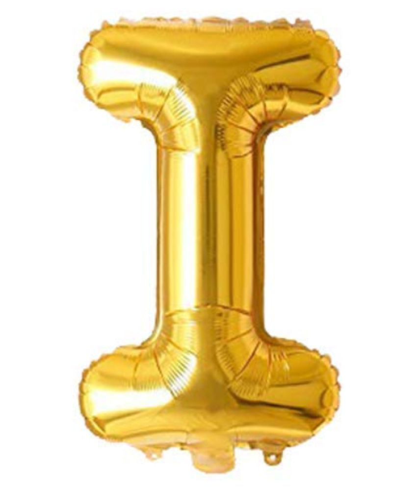     			Blooms Unique Alphabet Foil Balloon -I (Golden)