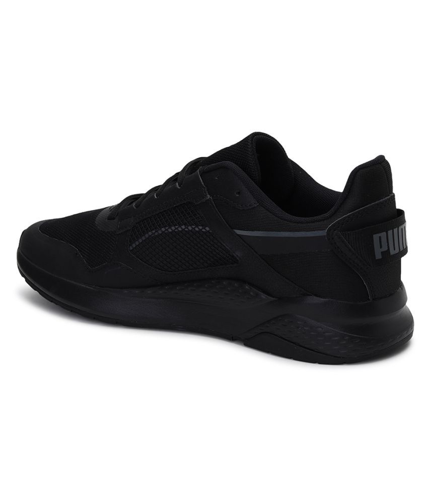 puma anzarun grid black running shoes