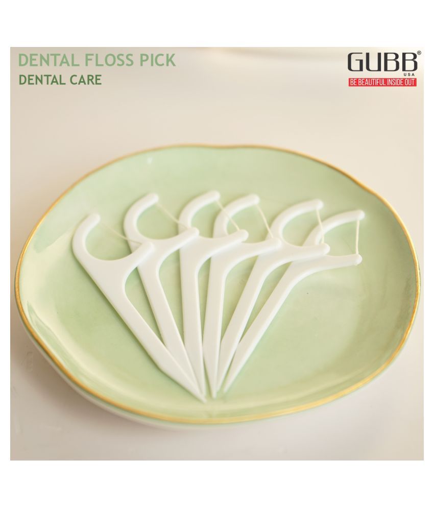 Gubb Dental Floss & Picks, 24x2 Pieces Dental Picks 24 Pcs Pack of 2