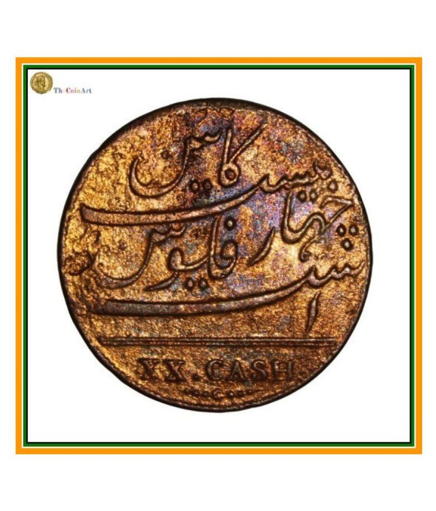     			PRIDE INDIA - XX Cash 1808 East India Company 1 Numismatic Coins