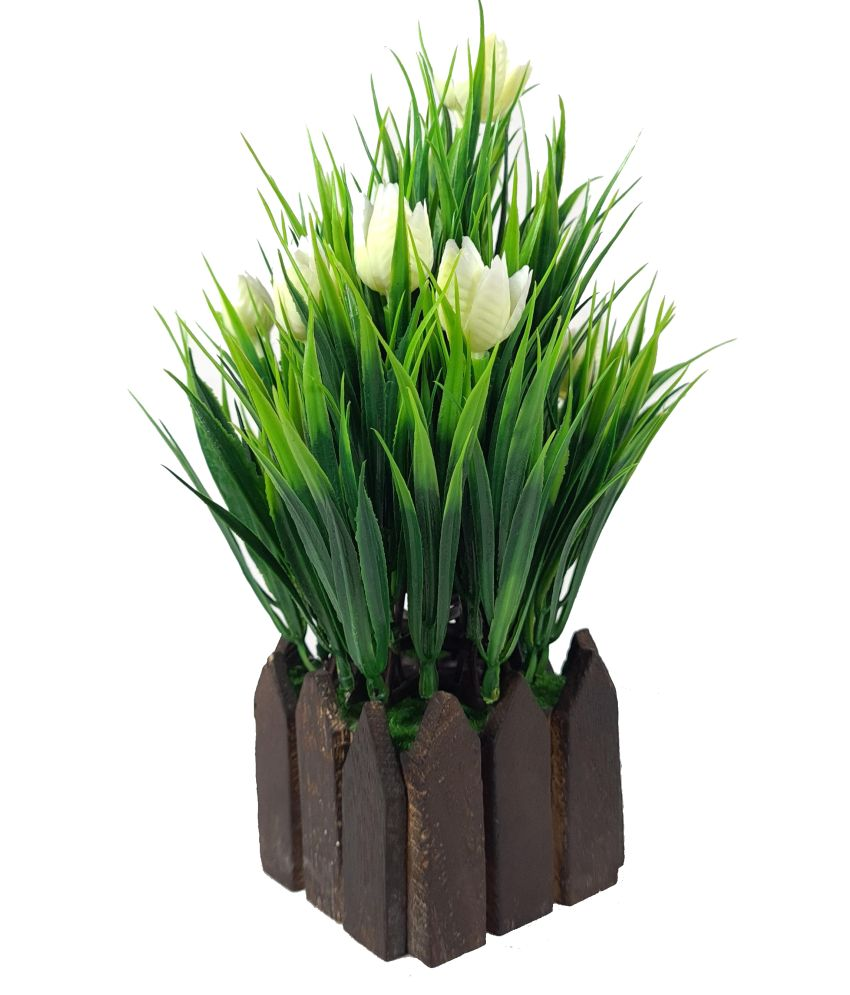 home shivaaya Tulips White Artificial Flowers Bunch Pack of 1 Buy