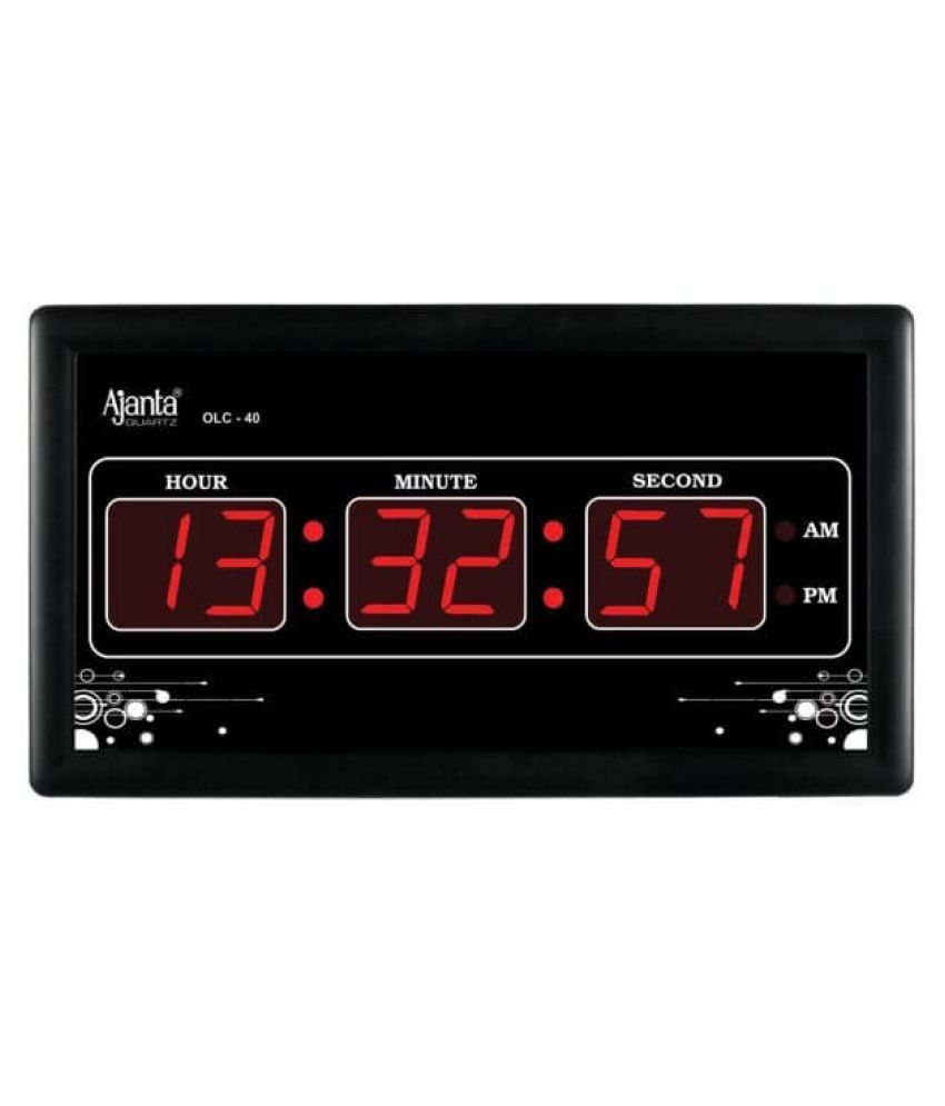 Ajanta Quartz Rectangular Digital Wall Clock ( 4 x 18 cm ) Buy Ajanta