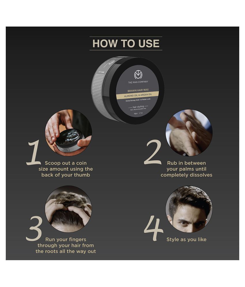 Buy The Man Company Brawn Extra Stronghold Hair Styling Pomade Wax for Men  | Stylish Matte Finish with Volume - 100gm Online at Best Price in India -  Snapdeal