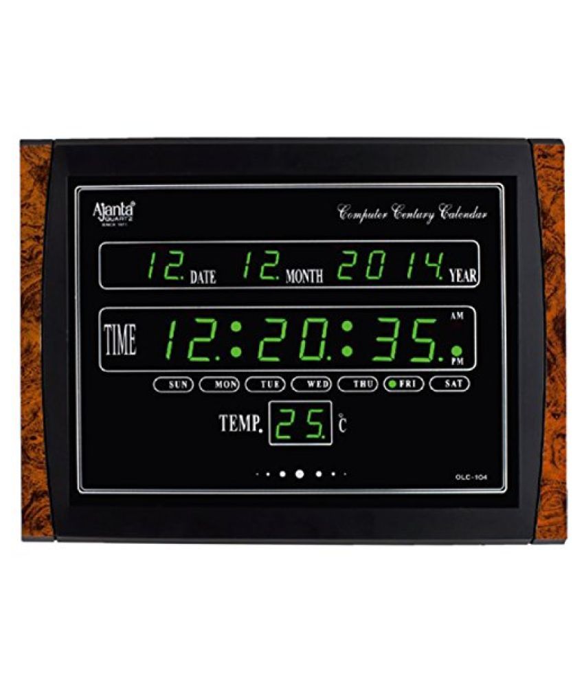 ajanta quartz digital wall clock