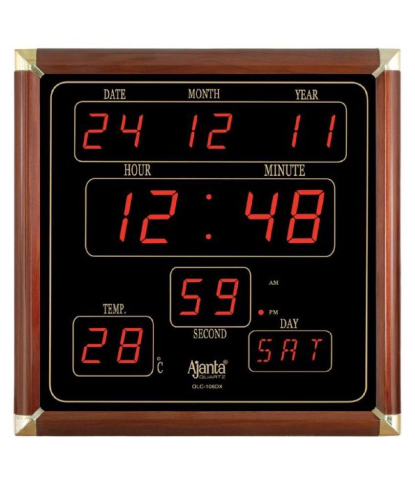 ajanta quartz digital wall clock